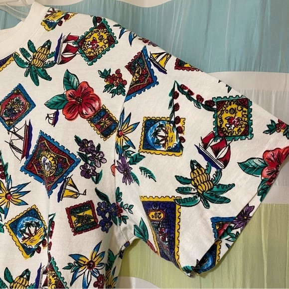 Vintage Cherokee Crewneck Traveling Graphic T-Shirt Sz Medium - Picture 3 of 6